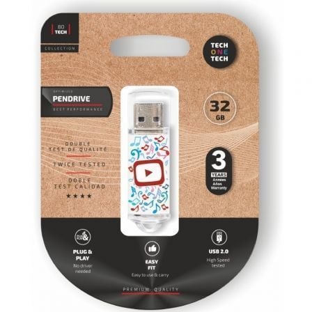 Pendrive 32GB Tech One Tech Video Dream USB 2.0 - Frikibase