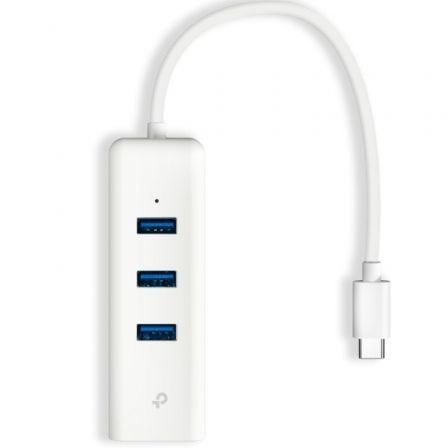 Hub USB Tipo-C 3.0 TP-Link UE330C/ 3xUSB/ 1xRJ45/ Blanco - Frikibase