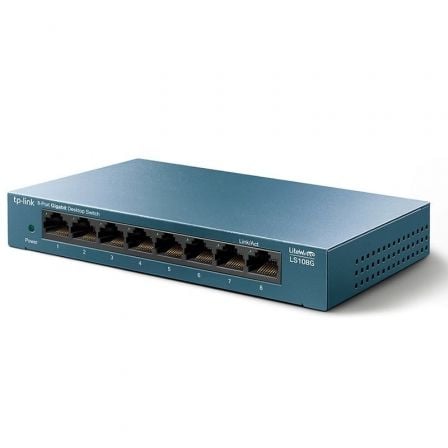 Switch TP-Link LS108G 8 Puertos/ RJ-45 10/100/1000 - Frikibase