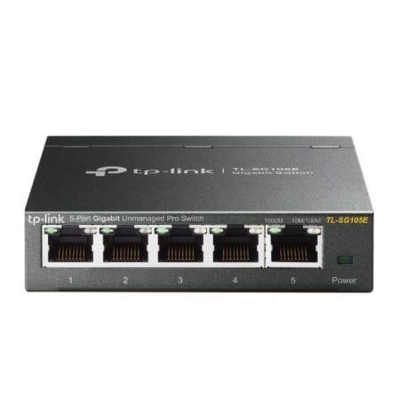 Switch TP-Link Easy Smart TL-SG105E 5 Puertos/ RJ-45 10/100/1000 - Frikibase