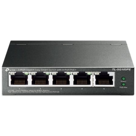 Switch TP-Link TL-SG105PE 5 Puertos/ RJ-45 10/100/1000 PoE - Frikibase
