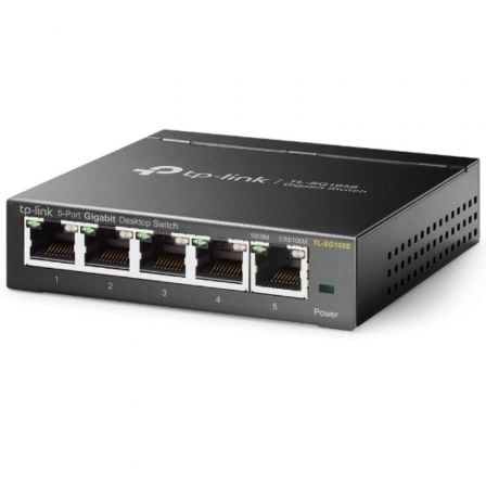 Switch TP-Link TL-SG105S 5 Puertos/ RJ-45 10/100/1000 - Frikibase