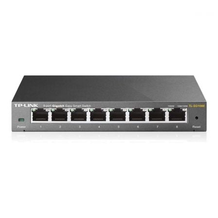 Switch TP-Link Easy Smart TL-SG108E 8 Puertos/ RJ-45 10/100/1000 - Frikibase