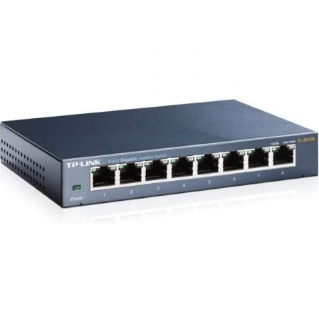 Switch TP-Link TL-SG108 V3.0 8 Puertos/ RJ-45 10/100/1000 - Frikibase