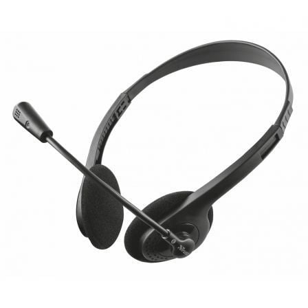 Auriculares Trust Primo Chat/ con Micrófono/ Jack 3.5/ Negros - Frikibase