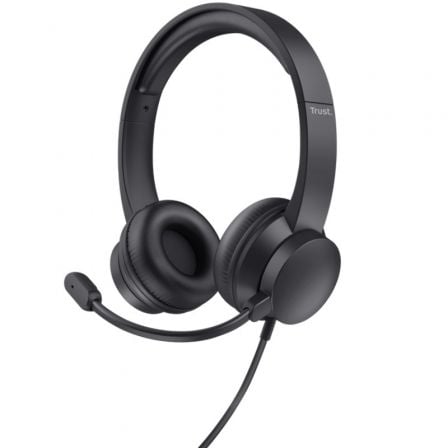 Auriculares Trust Ayda/ con Micrófono/ Jack 3.5/ Negros - Frikibase