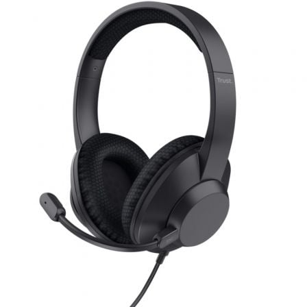 Auriculares Trust Ayda Max USB-ENC/ con Micrófono/ USB/ Negros - Frikibase