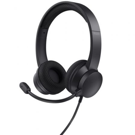 Auriculares Trust Ayda/ con Micrófono/ USB/ Negros - Frikibase