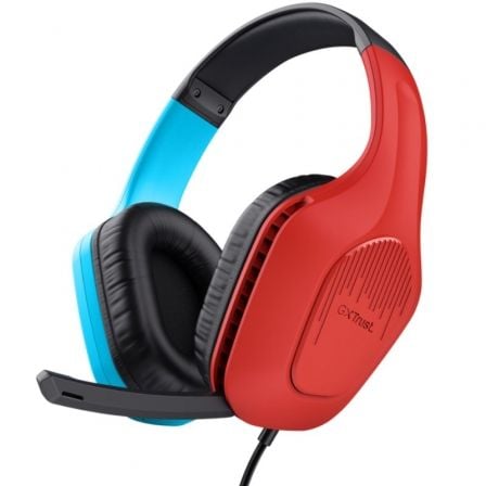 Auriculares Gaming con Micrófono Trust Gaming GXT 416S Zirox/ Jack 3.5/ Azules y Rojos - Frikibase