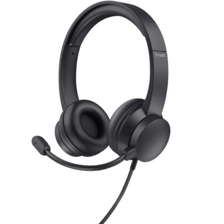 Auriculares Trust HS-201 USB/ con Micrófono/ USB/ Negros - Frikibase