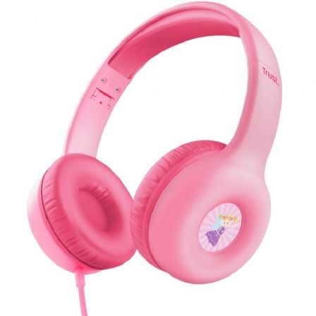 Auriculares Infantiles Trust Nouna Kids/ con Micrófono/ Rosas - Frikibase