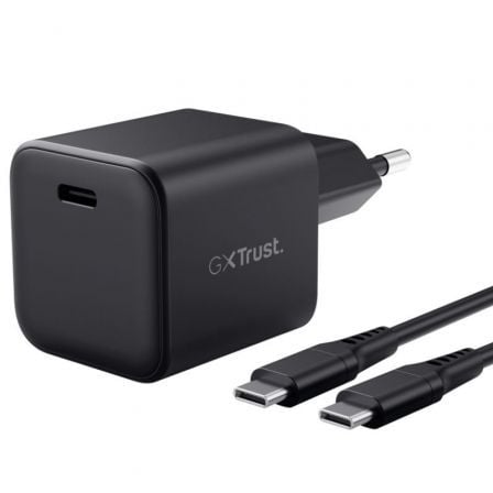 Cargador de Pared GaN Trust Gaming GXT 1258 Switch 2/ 1xUSB Tipo-C/ Incluye Cable USB Tipo-C/ 65W - Frikibase