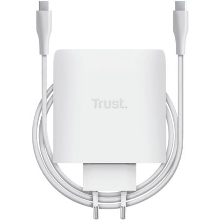 Cargador de Pared GaN Trust Maxo 100W/ 2xUSB Tipo-C/ Incluye Cable USB Tipo-C/ 100W - Frikibase