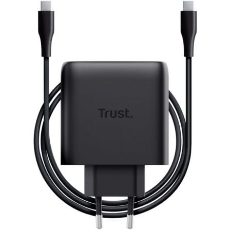 Cargador de Pared GaN Trust Maxo 65W/ 1xUSB Tipo-C/ Incluye Cable USB Tipo-C/ 65W - Frikibase