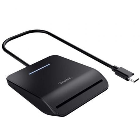 Lector de DNI Trust Primo 26061/ USB Tipo-C/ Negro - Frikibase