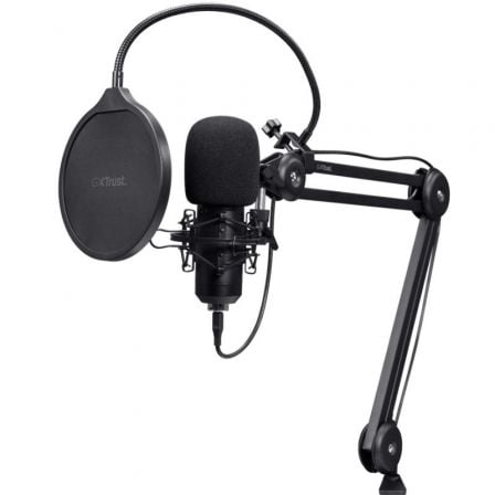 Micrófono Gaming Trust Gaming GXT 270 Emita II+ 25770/ USB/ Negro - Frikibase