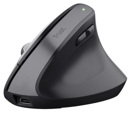 Ratón Vertical Inalámbrico Trust Bayo+/ Batería Recargable/ Hasta 2400 DPI - Frikibase
