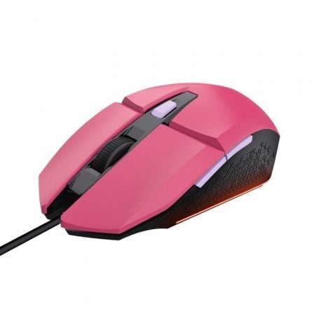 Ratón Gaming Trust Gaming GXT 109 Felox/ Hasta 6400 DPI/ Rosa - Frikibase