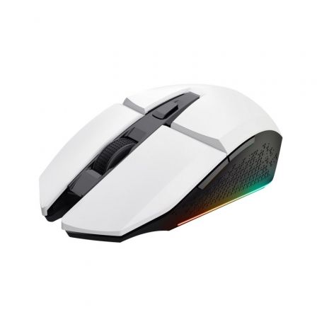 Ratón Gaming Inalámbrico Trust Gaming GXT 110 Felox/ Batería recargable/ Hasta 4800 DPI/ Blanco - Frikibase