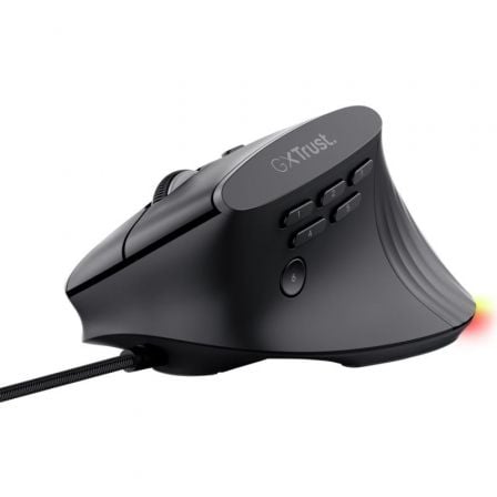 Ratón Vertical Gaming Inalámbrico Trust Gaming GXT 145 Rexxa 26024/ Hasta 12800 DPI - Frikibase