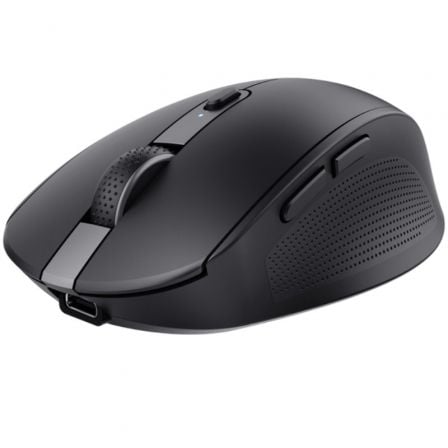 Ratón Inalámbrico Trust Ozaa Compact Wireless/ Batería recargable/ Hasta 3200 DPI/ Negro - Frikibase