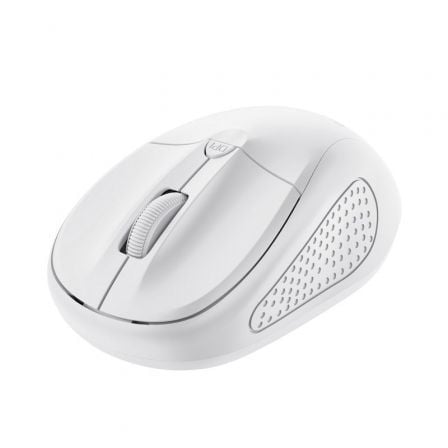 Ratón Mini Inalámbrico Trust Primo/ Hasta 1600 DPI/ Blanco mate - Frikibase