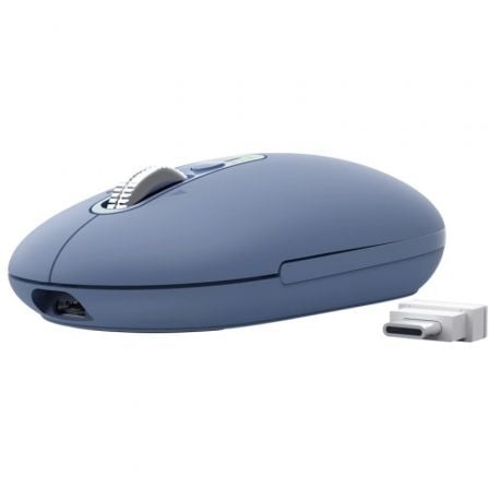 Ratón Inalámbrico Trust Seron 26020/ Batería recargable/ Hasta 3200 DPI/ Azul - Frikibase