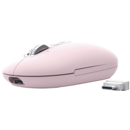 Ratón Inalámbrico Trust Seron 26206/ Batería recargable/ Hasta 3200 DPI/ Rosa - Frikibase