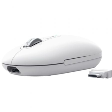 Ratón Inalámbrico Trust Seron 26019/ Batería recargable/ Hasta 3200 DPI/ Blanco - Frikibase