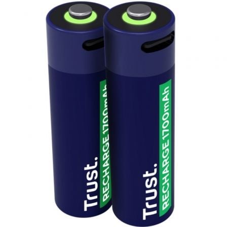 Pack de 2 Pilas AA Trust 25584/ Recargables - Frikibase