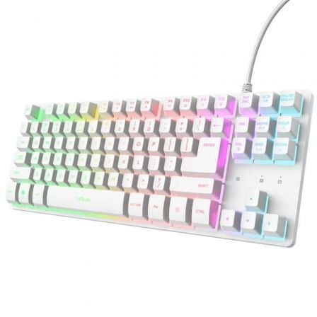 Teclado Gaming Trust Gaming GXT 833 Thado TKL 25896/ Blanco - Frikibase