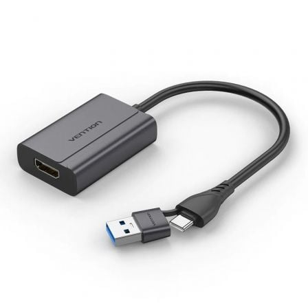 Adaptador Vention ACYHB/ USB Tipo-C Macho/ USB Macho - HDMI Hembra - Frikibase