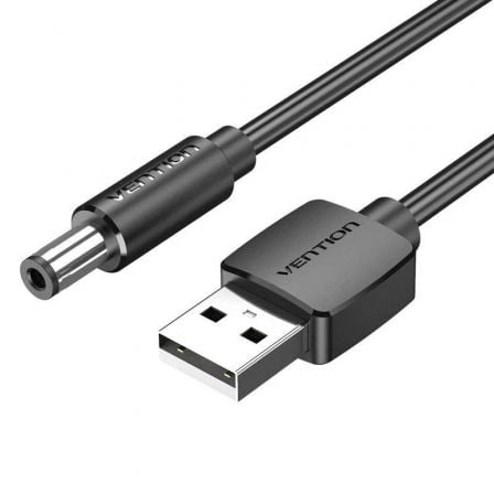 Cable Alimentación Vention CEXBG/ USB Macho - DC 3.5mm Macho/ 1.5m/ Negro - Frikibase