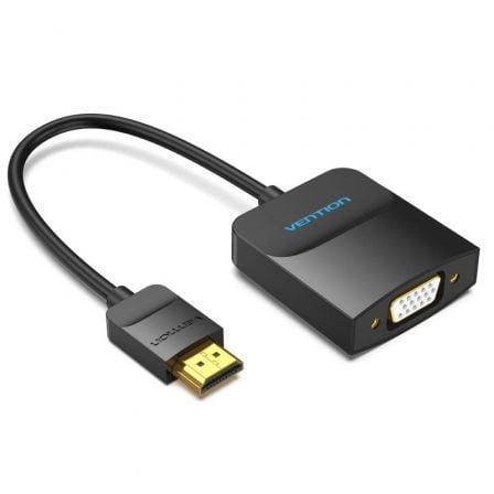 Conversor Vention 42154/ HDMI Macho - VGA Hembra/ 15cm/ Negro - Frikibase