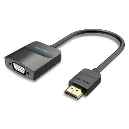 Conversor Vention 42161 HDMI Macho - VGA Hembra - Jack 3.5 Hembra/ 15cm/ Negro - Frikibase