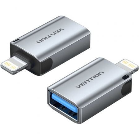 Adaptador OTG USB Vention CUCH0/ USB Hembra - Lightning Macho/ Azul - Frikibase