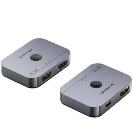 Switch Conmutador 8K HDMI 2.1 Bidireccional Vention AKPH0 HDMI Hembra/USB-C Hembra - 2x HDMI Hembra - Frikibase