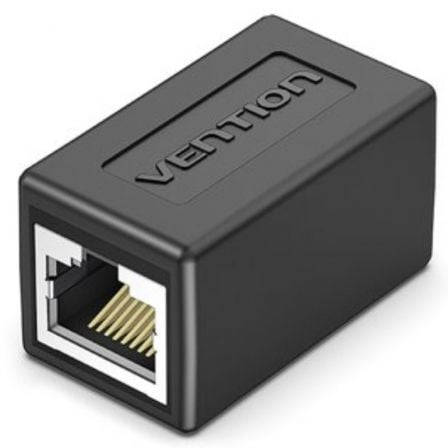 Adaptador Conector RJ45 Vention IPVB0-5/ Cat.6 FTP/ RJ45 Hembra - RJ45 Hembra/ 5 uds/ Negro - Frikibase