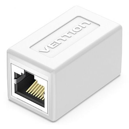Adaptador Conector RJ45 IPVW0 Cat.6 FTP/ RJ45 Hembra - RJ45 Hembra/ Blanco - Frikibase
