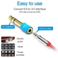 Adaptador Jack Vention VAB-S01-L/ Jack 6.5 Macho - Jack 3.5 Hembra/ Azul – imagen 2