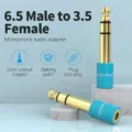 Adaptador Jack Vention VAB-S01-L/ Jack 6.5 Macho - Jack 3.5 Hembra/ Azul – imagen 3