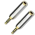 Adaptador Jack Vention VAB-S02/ Jack 2.5 Macho - Jack 3.5 Hembra/ Plata - Frikibase