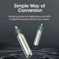 Adaptador Jack Vention VAB-S02/ Jack 2.5 Macho - Jack 3.5 Hembra/ Plata – imagen 3