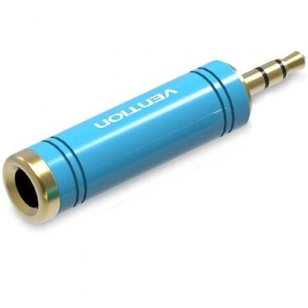 Adaptador Jack Vention VAB-S04-L/ Jack 3.5 Macho - Jack 6.5 Hembra/ Azul - Frikibase