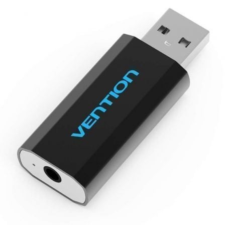 Tarjeta de Sonido Vention VAB-S15-B/ USB Macho - Jack 3.5 Hembra - Frikibase