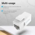Adaptador Conector RJ45 VDD-B07-W Cat5 UTP/ RJ45 Hembra - RJ45 Hembra/ Blanco – imagen 4
