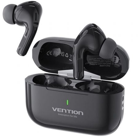Auriculares Bluetooth Vention Echo Lite E11 con estuche de carga/ Autonomía 6h/ Negros - Frikibase