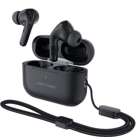 Auriculares Bluetooth Vention Echo Lite E11 Pro con estuche de carga/ Negros - Frikibase