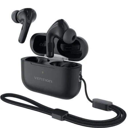 Auriculares Bluetooth Vention Echo Lite E11 Pro con estuche de carga/ Negros - Frikibase