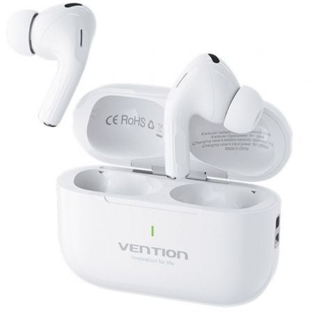 Auriculares Bluetooth Vention Echo Lite E11 con estuche de carga/ Autonomía 6h/ Blancos - Frikibase